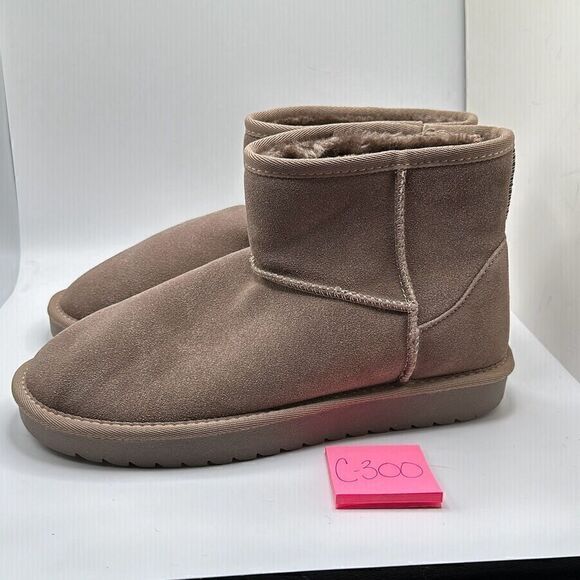 CUSHIONAIRE Cozy Boot 9.5 WIDE TAUPE - Picture 3 of 7